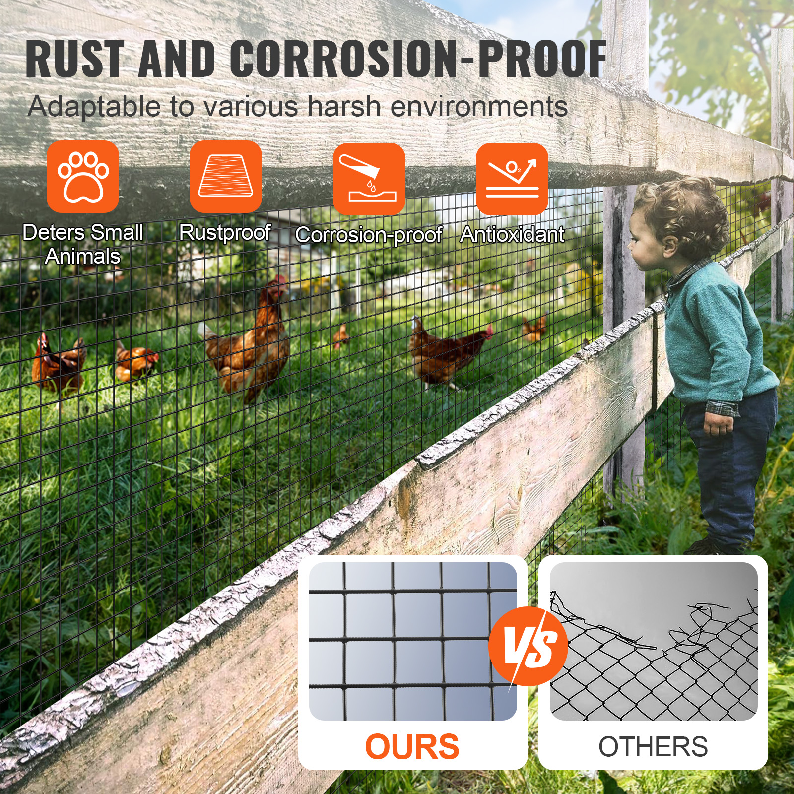 Galvanized Hardware Cloth Wire Mesh Roll For Chicken Coop Fencing_voghion.com